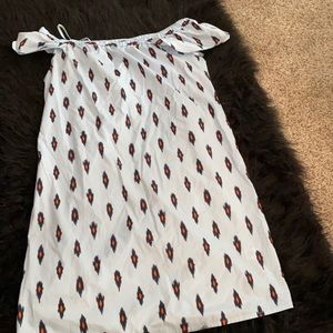 Off the shoulder j crew dress
